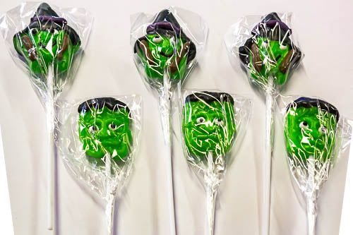 Halloween Witch and Frankenstein Lollipops - Sunshine Confectionery