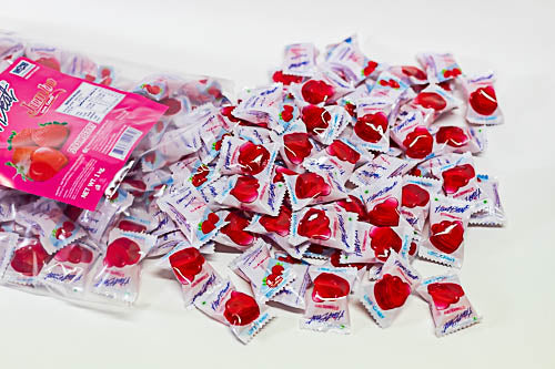 Hartbeat (Heartbeat) Strawberry Jumbo Heart Candies bag - Sunshine Confectionery