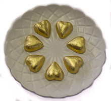 Load image into Gallery viewer, Hearts - Chocolate Hearts in Gold Foil (5kg bulk) - Sunshine Confectionery
