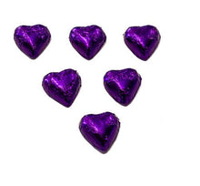 Load image into Gallery viewer, Hearts - Milk Chocolate Hearts in Purple Foil 1kg - Sunshine Confectionery
