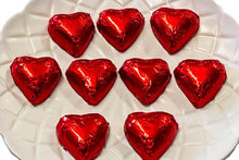 Load image into Gallery viewer, Hearts - Milk Chocolate Hearts in Red Foil 1kg - Sunshine Confectionery
