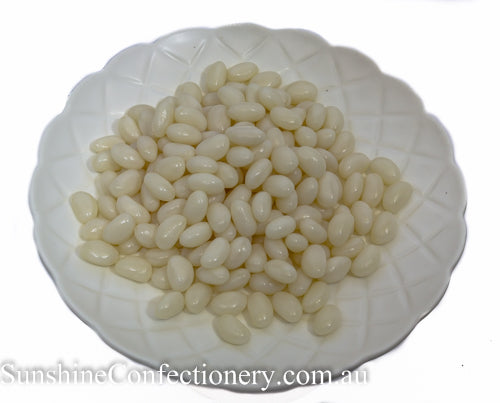 Jelly Beans Mini - White 1kg - Sunshine Confectionery