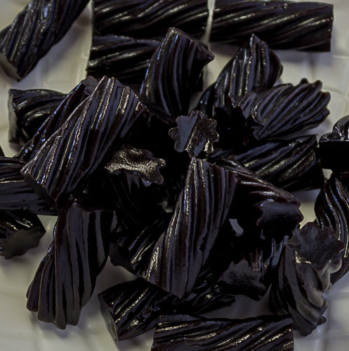 Black Licorice Short Twists - Sunshine Confectionery