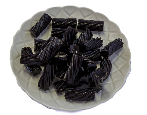 Black Licorice Short Twists 7kg - Sunshine Confectionery