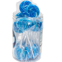 Load image into Gallery viewer, Lollipops - Blue n White Mini Swirly Lollipop 24pc - Sunshine Confectionery

