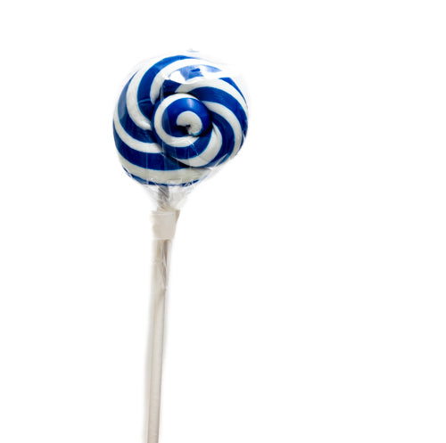 Lollipop Flat Handmade - Blue Swirl - Sunshine Confectionery
