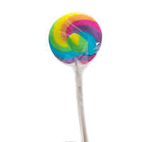 Load image into Gallery viewer, Lollipop Flat Handmade - Rainbow - 80g - Sunshine Confectionery
