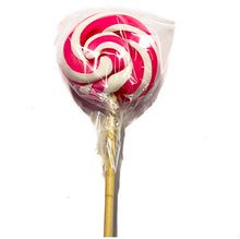 Load image into Gallery viewer, Lollipop Handmade Flat - Pink Swirl - Sunshine Confectionery
