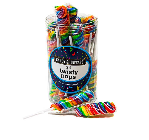 Lollipops - Twisty Pops Rainbow - Sunshine Confectionery
