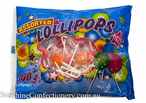 Lollipops - Assorted Coloured Lollipops - Sunshine Confectionery
