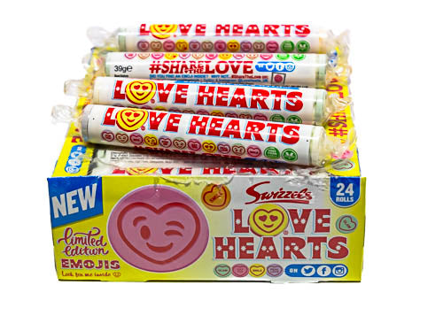 Love Hearts Giant Roll by Swizzels - Sunshine Confectionery