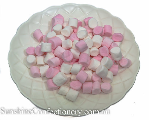 Pink & White Mini Marshmallow 200g - Sunshine Confectionery