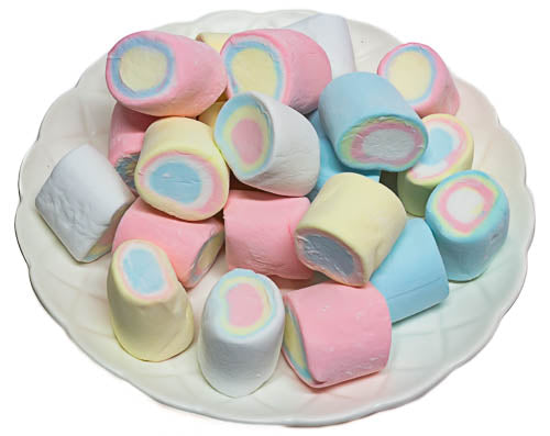 Rainbow Marshmallow Tubes 300g - Sunshine Confectionery