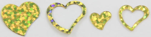 Scatters - Hearts Gold Holographic - Sunshine Confectionery
