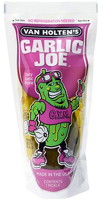 Pickles - GARLIC JOE (pickle-in-a-pouch) - Sunshine Confectionery