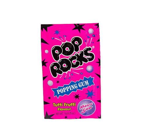 Pop Rocks Satchel - Bubble Gum - Tutti Frutti flavour - Sunshine Confectionery
