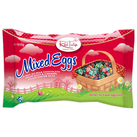 Easter Eggs Red Tulip Ultimate Hunt Egg Bag 916g - Sunshine Confectionery