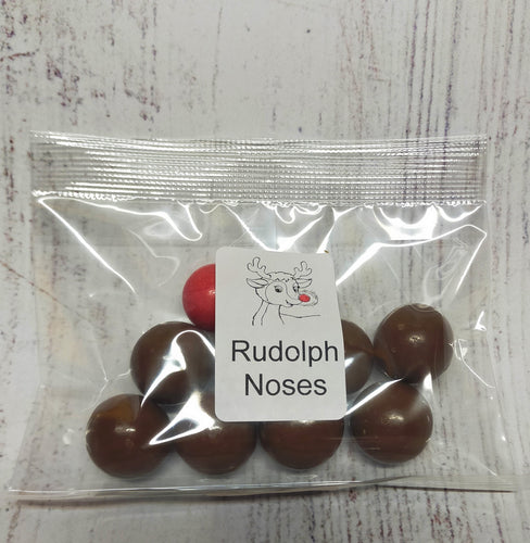 Christmas Reindeer n Rudolph Noses - Malt Balls 'n Giant Jaffa - Sunshine Confectionery