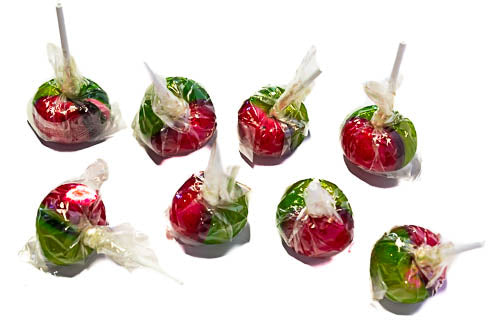 Rosy Apple Lollipop Handmade - 100 pops - Sunshine Confectionery