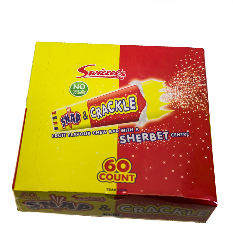 Snap and Crackle box of 60 - Sunshine Confectionery
