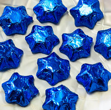 Load image into Gallery viewer, Stars - Chocolate Foil Stars - Electric Blue - Sunshine Confectionery
