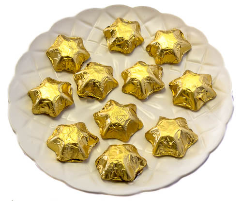 Stars - Chocolate Foil Stars - Gold 300g - Sunshine Confectionery