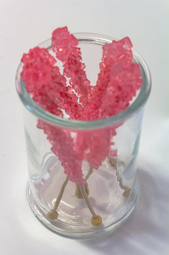 Crystal Sticks - Baby Pink 5 sticks - Sunshine Confectionery