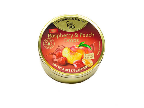 C & H Raspberry & Peach Fruit Drops - Sunshine Confectionery