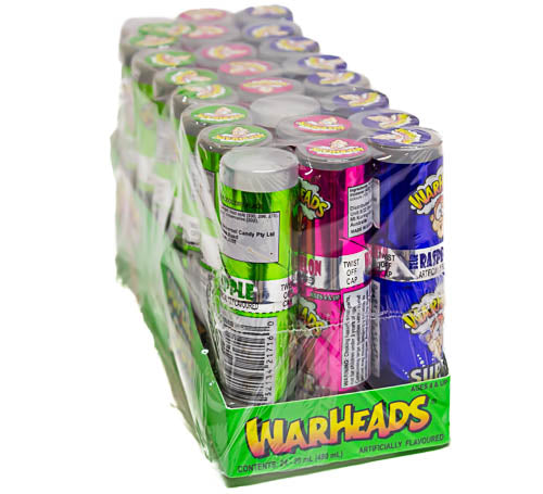 Warheads Super Sour Spray 24 sprays - Sunshine Confectionery