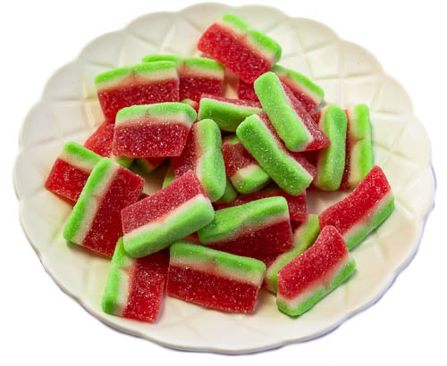 Watermelon Pieces / Slices - Sunshine Confectionery