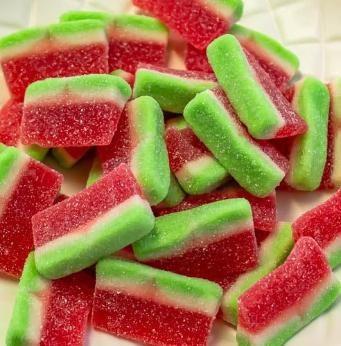 Watermelon Pieces / Slices 1kg - Sunshine Confectionery