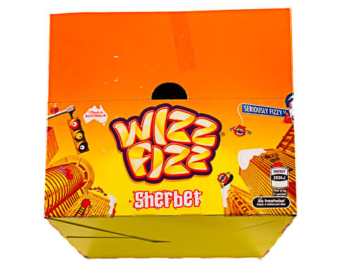 Wizz Fizz Original box of 50 Satchels - Sunshine Confectionery