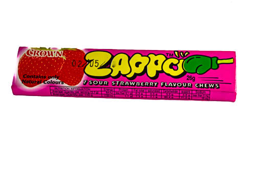 Zappo Strawberry Chews - Sunshine Confectionery