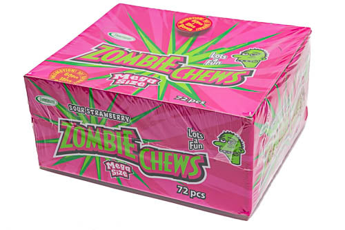 Zombie Chews Strawberry - box - Sunshine Confectionery